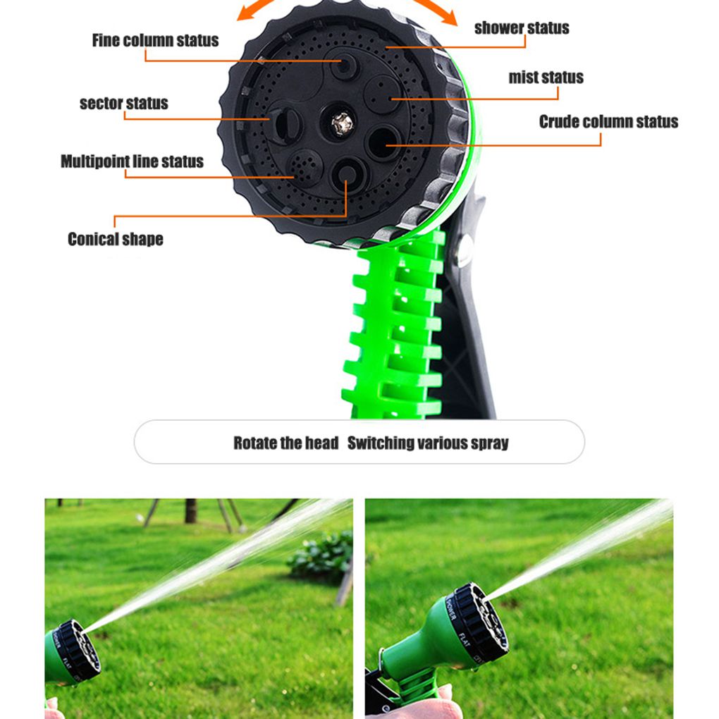 Flexible Watering Expanding Garden Hose Spray Nozzle