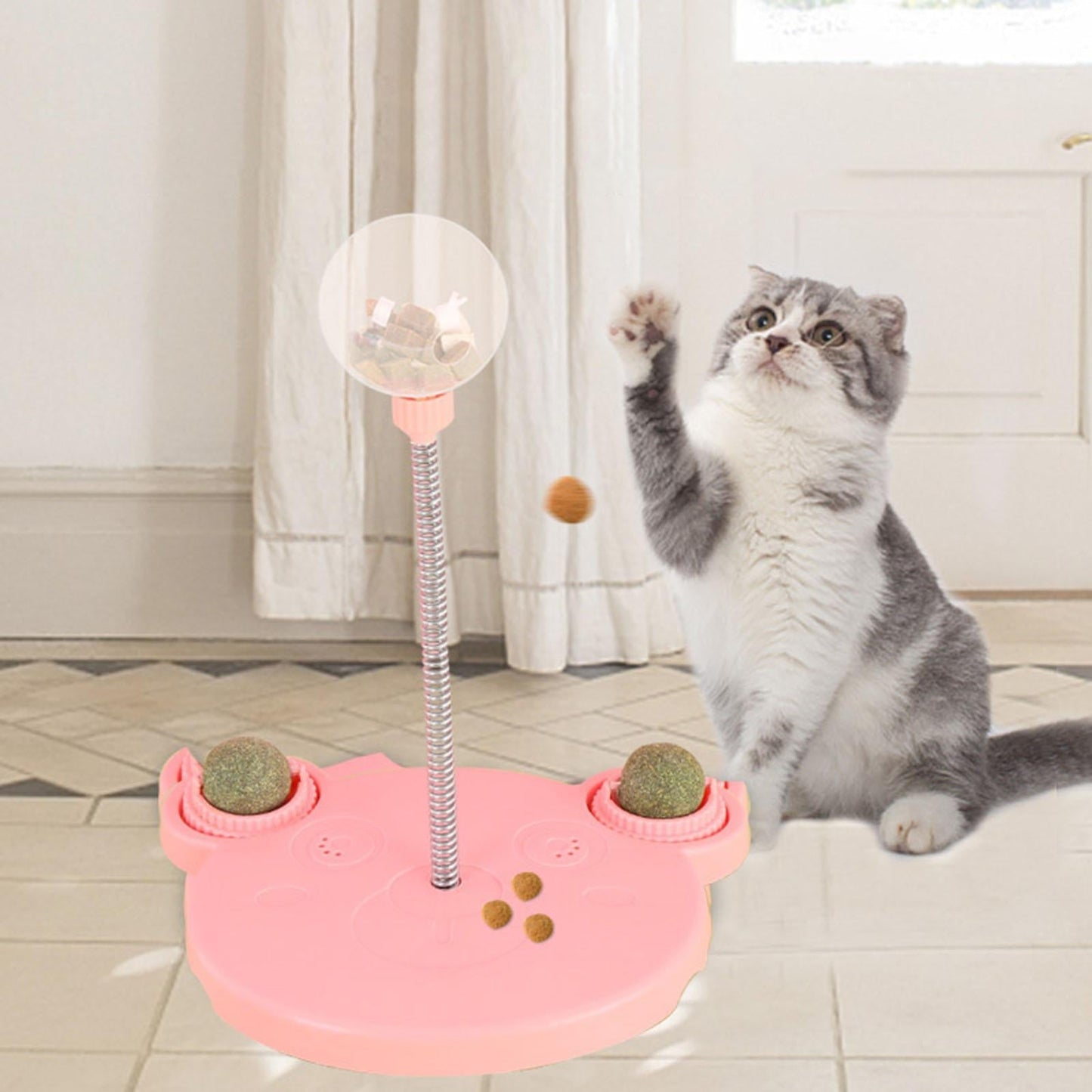 Fun Cat Interactive Food Puzzle Toy