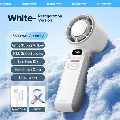 Portable Mini Handheld Fan with Rechargeable Battery