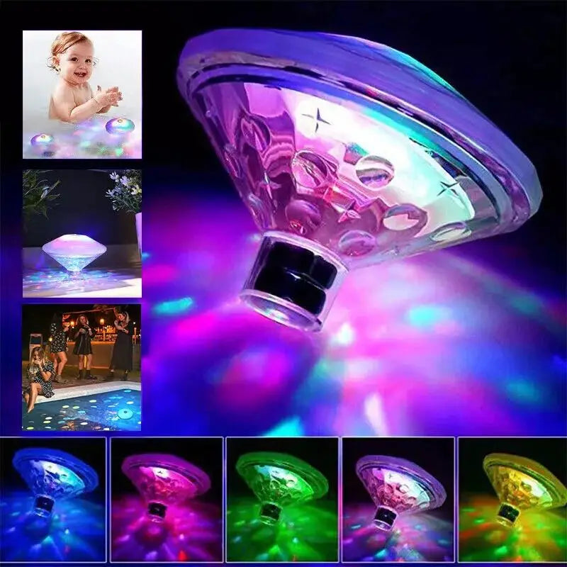 Colorful LED Pool Lamp, Waterproof RGB Light - Fesara