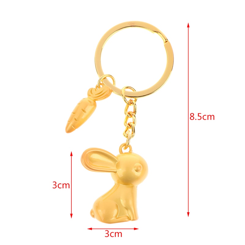Fesara Cute Bunny Keychain Ring - Fesara
