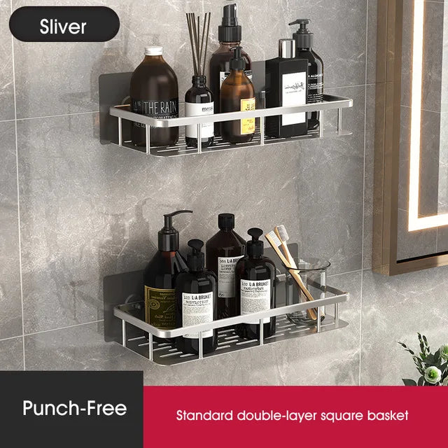 Easy Install Shower Caddy - Compact Bathroom Shelf