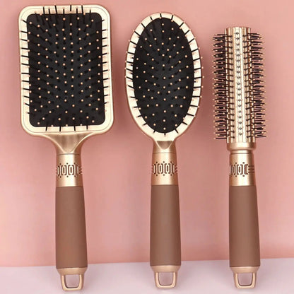 Gentle Vented Massage Brush for Curly Hair Care
