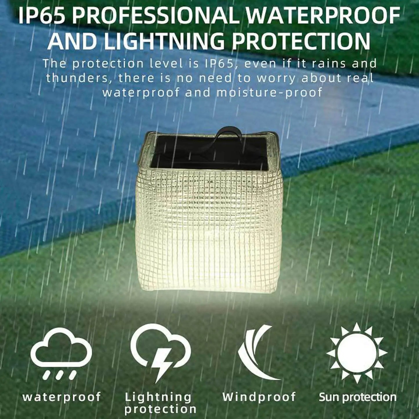 Portable Solar Camp Lantern Waterproof Folding Light