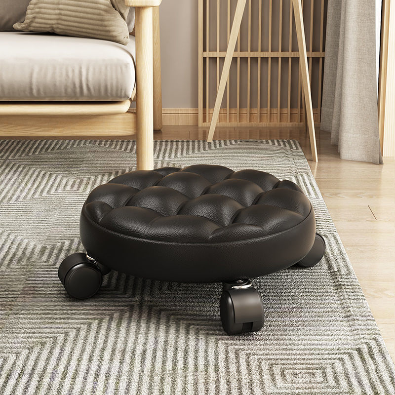 Stylish Compact Metal Folding Ottoman Stool - Fesara