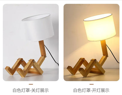 Fun Wooden Desk Lamp for Home Office