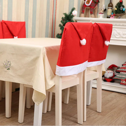 Festive Holiday Chair Covers for Dining Table