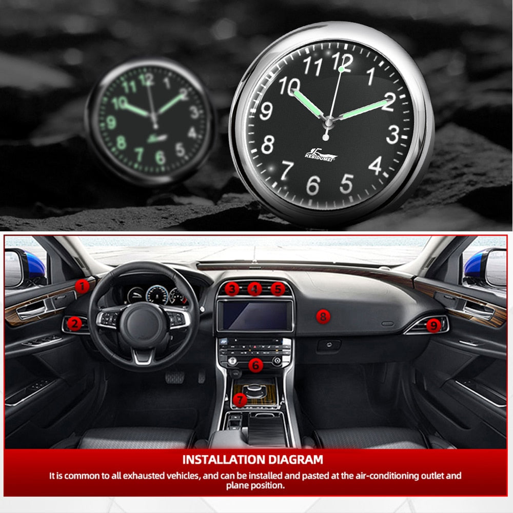 Adhesive Car Dash LED Digital Clock