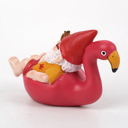 Colorful Garden Gnome Figurine with Pineapple Decor