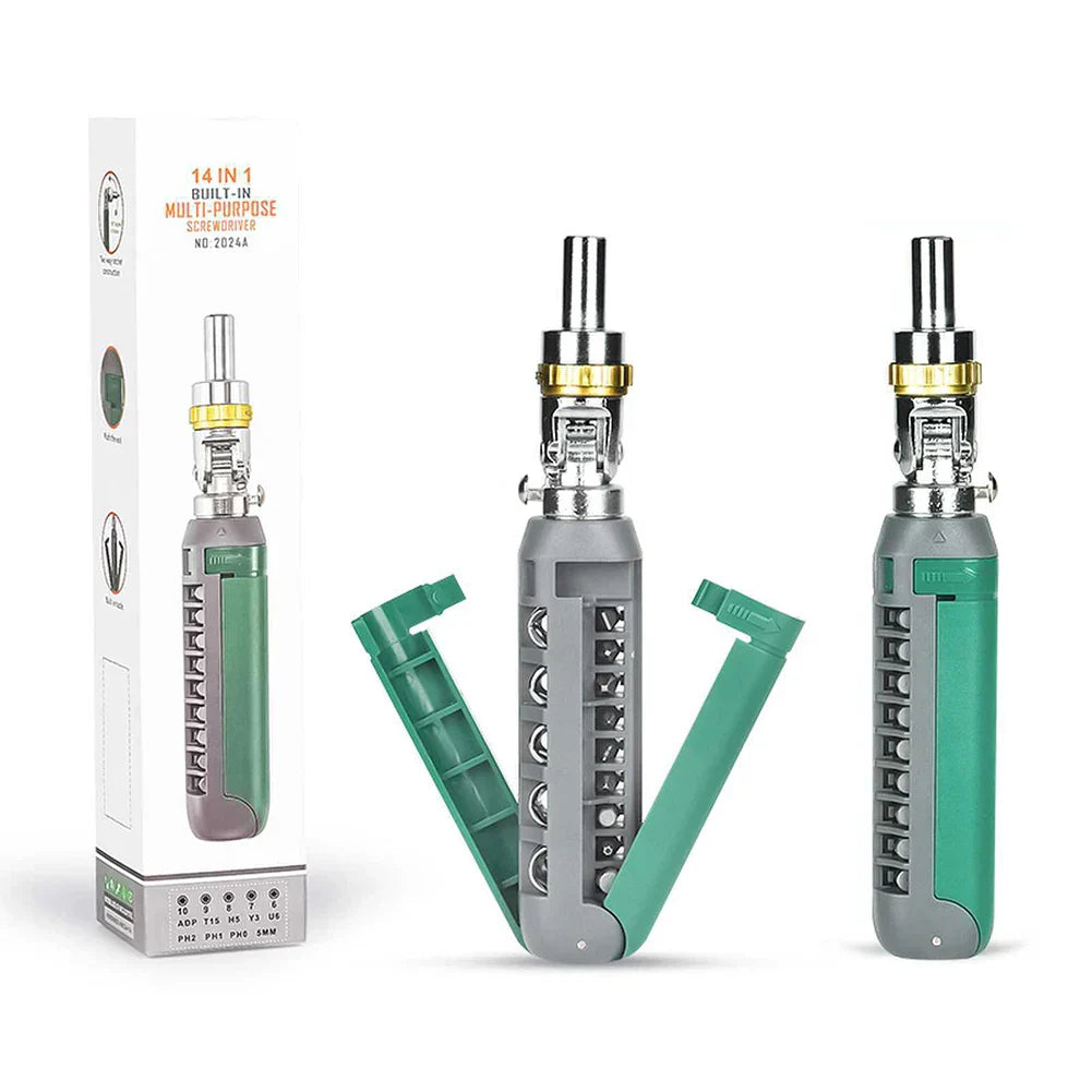 Fesara | 14-in-1 Adjustable Ratchet Tool Set