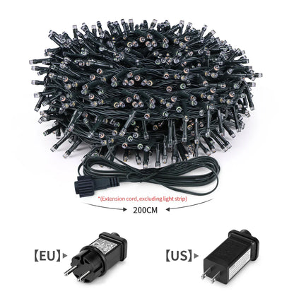 Colorful Outdoor LED String Lights Waterproof 8 Modes