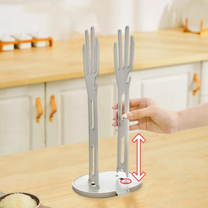 Compact Kitchen Glove Drying Rack Holder