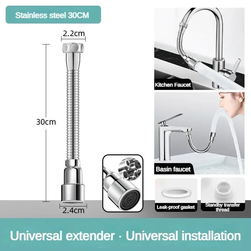 Flexible Kitchen Sink Faucet Spray Nozzle Extender - Fesara