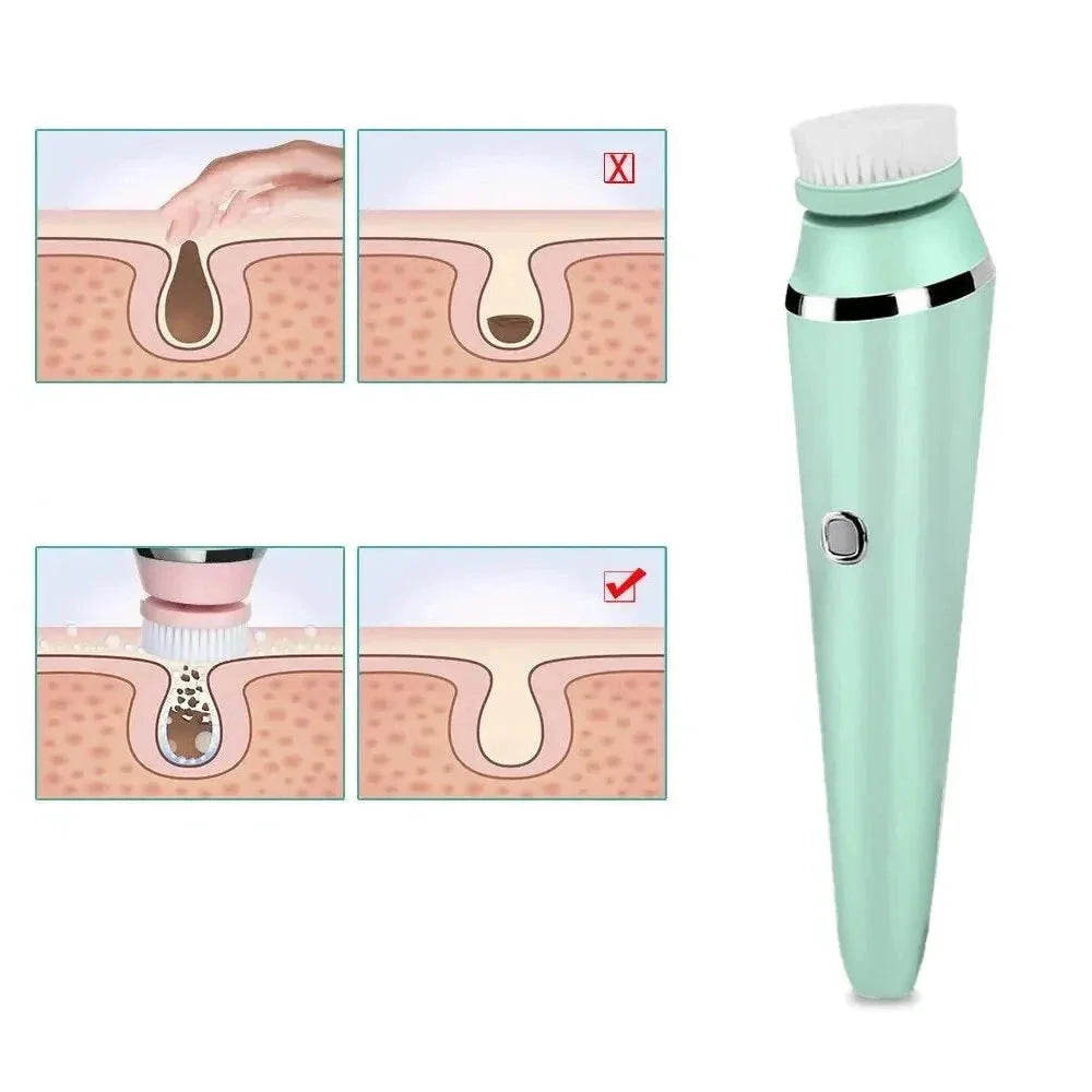 Advanced 4-in-1 Facial Cleansing Brush