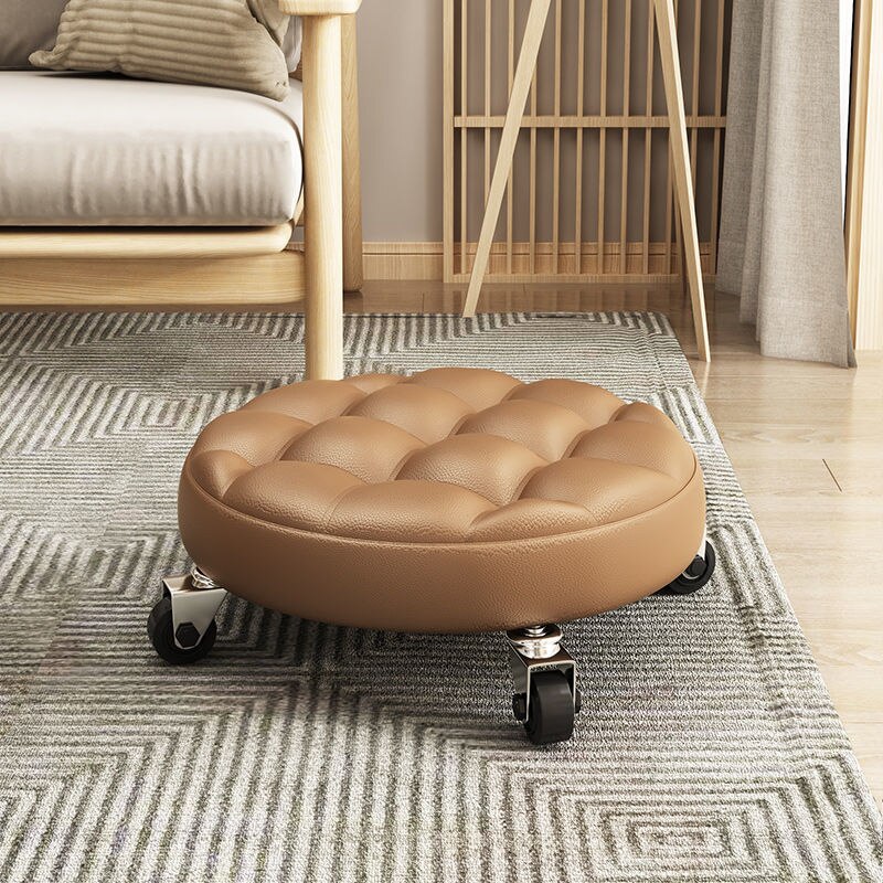 Stylish Compact Metal Folding Ottoman Stool