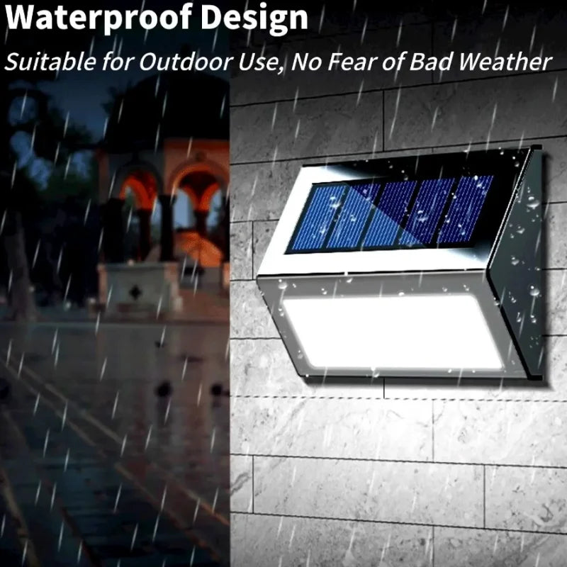 Outdoor Solar Powered Step Light 3 LED Waterproof