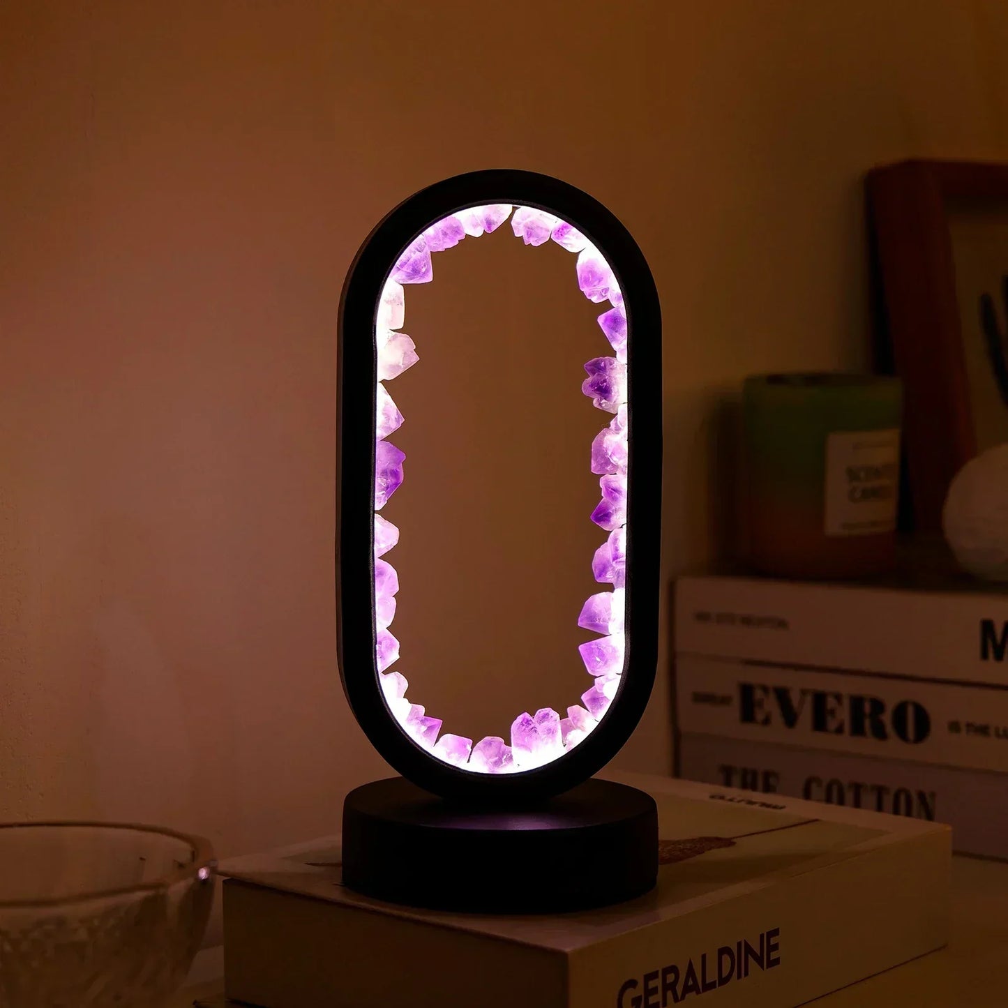 Soothing Purple Crystal Relaxation Lamp