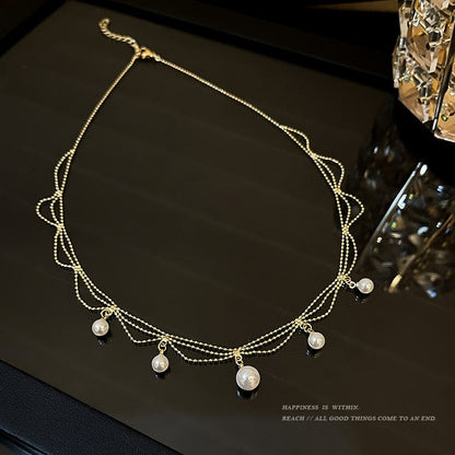 Trendy Long Pearl Boho Chic Necklace
