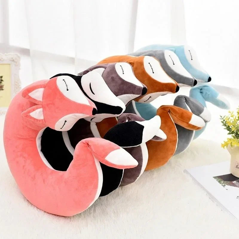 Comfy Fox Travel Pillow for Kids and Adults