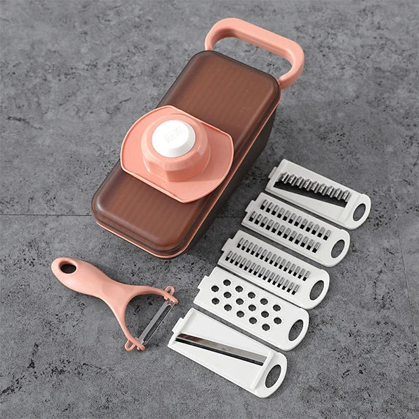 Easy 5-in-1 Veggie Chopper with Container
