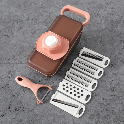 Easy 5-in-1 Veggie Chopper with Container