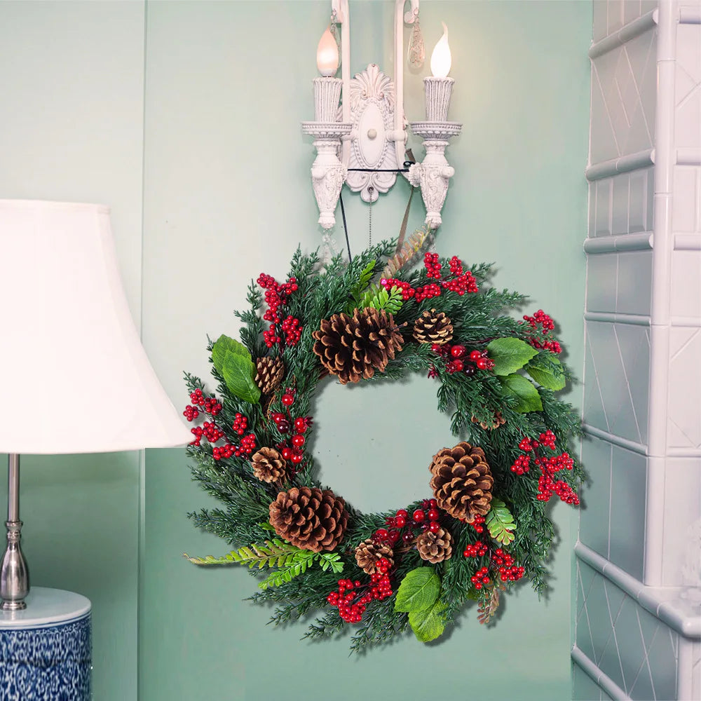 Fesara | Festive Holiday Red Wreath