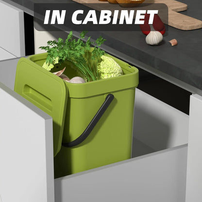 Small Space Saving Hanging Trash Can with Lid
