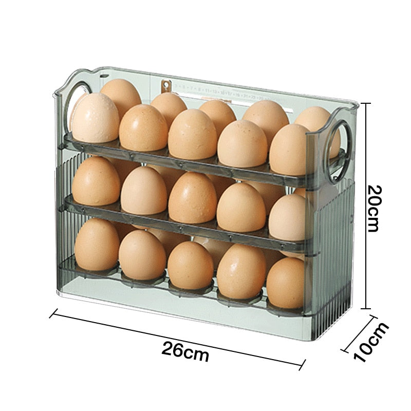 Space Saving Foldable Egg Holder Rack