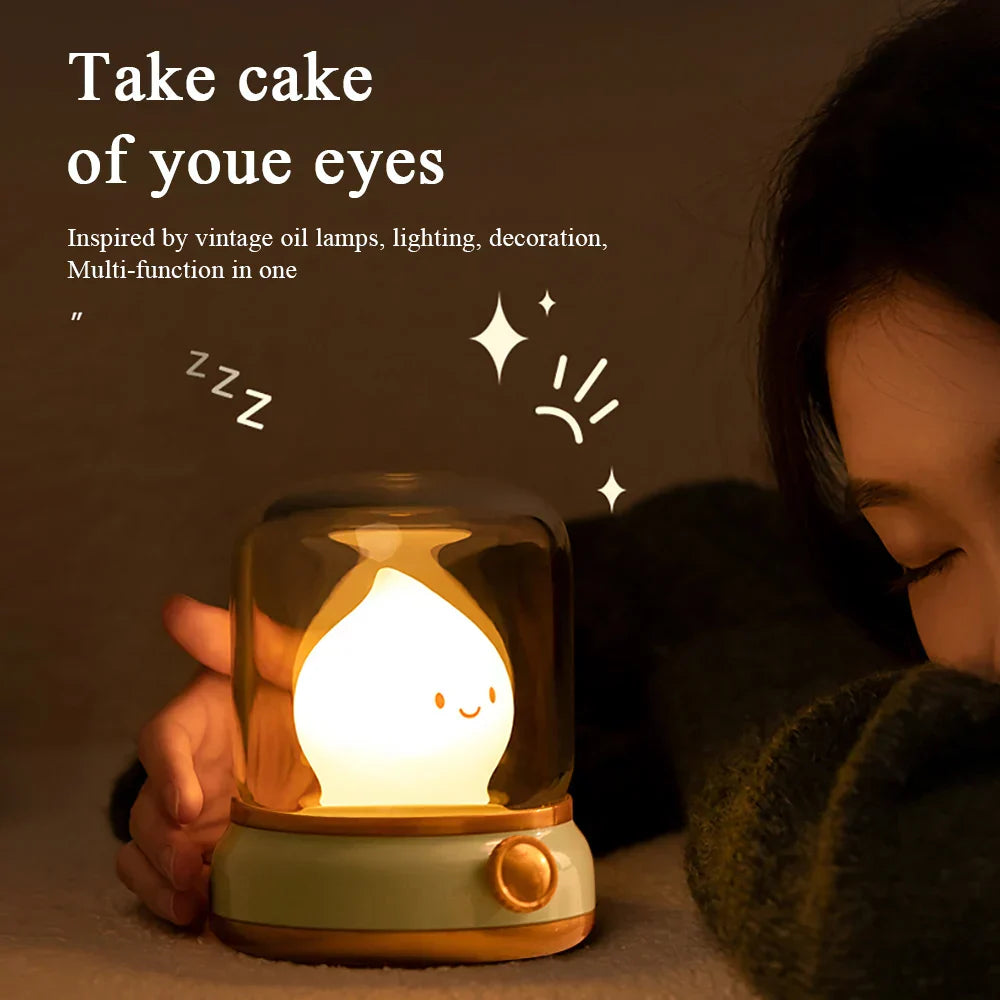 Vintage Style LED Table Lamp Warm White Nightlight