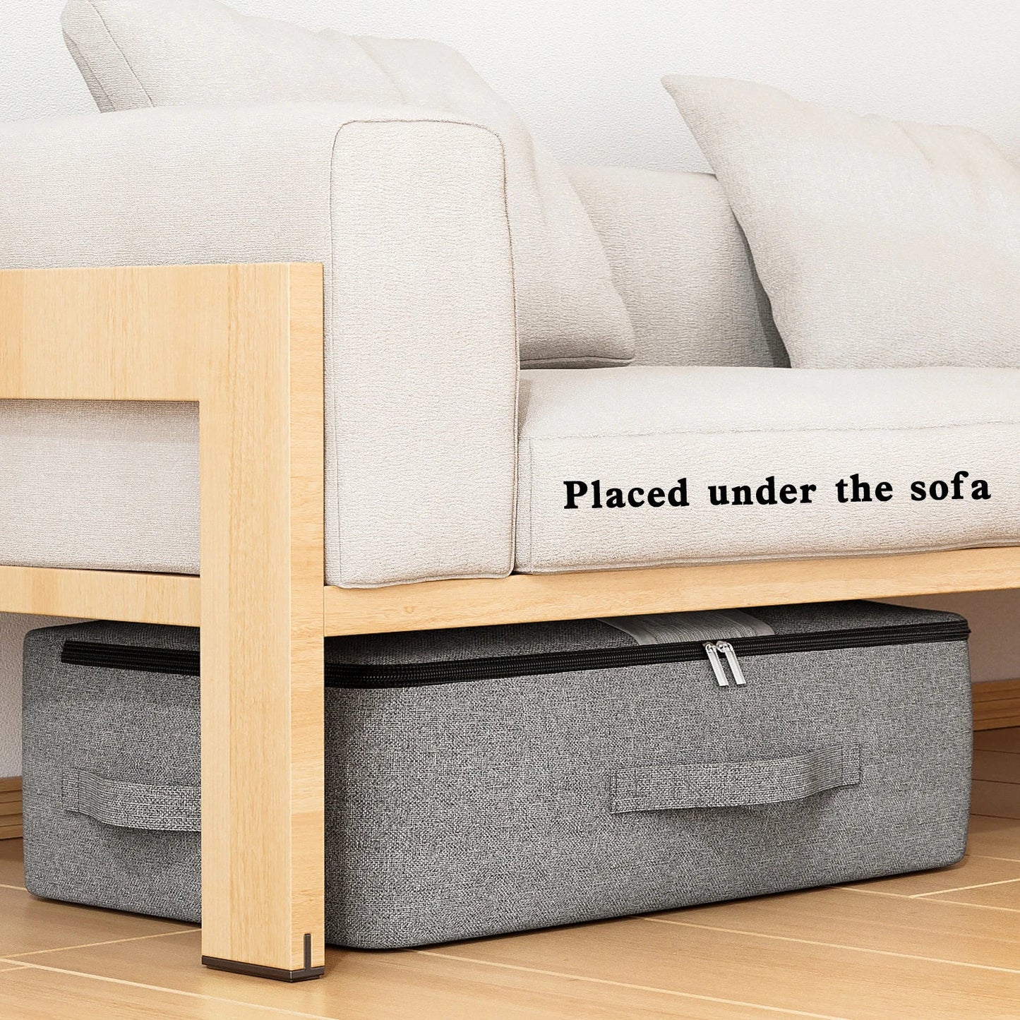 Large Foldable Storage Bag with Zipper and Window