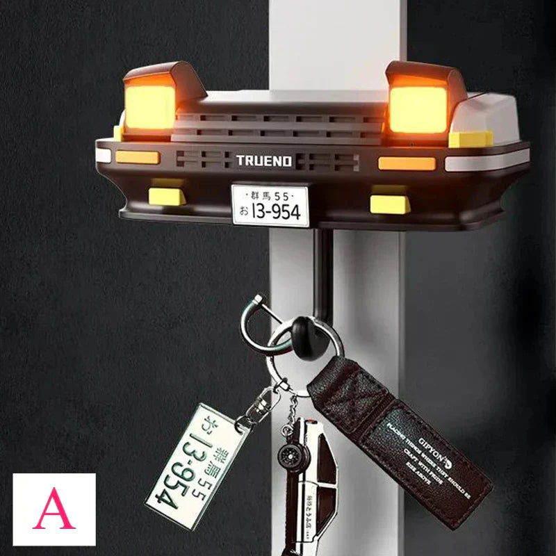 Car Shaped Key Holder with Wall Hooks