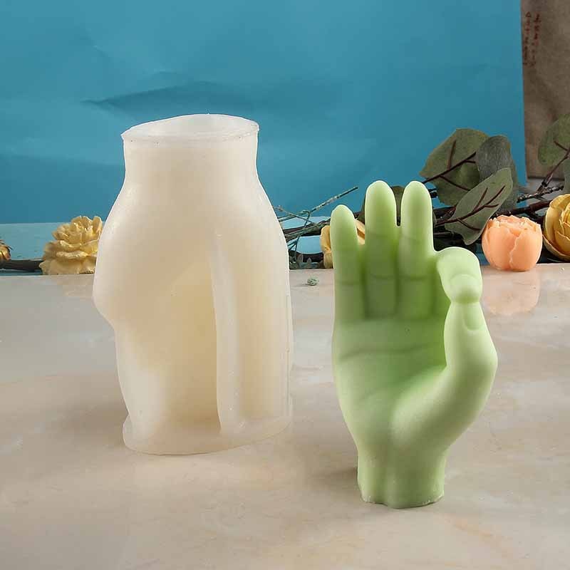 Unique Finger Gesture Artistic Wax Candle Molds