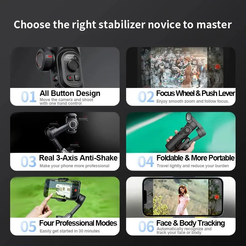 Smartphone Video Stabilizer with Auto Face Tracking