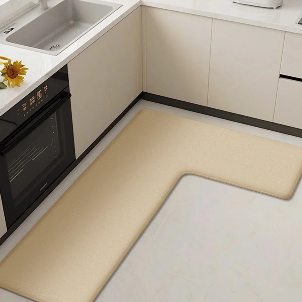 Premium Soft L-Shaped Kitchen Floor Mat