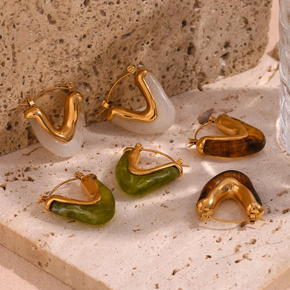 Fesara | 18k Elegant Gold Hoop Earrings