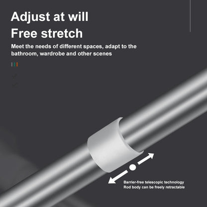 Compact Adjustable Extendable Closet Rod