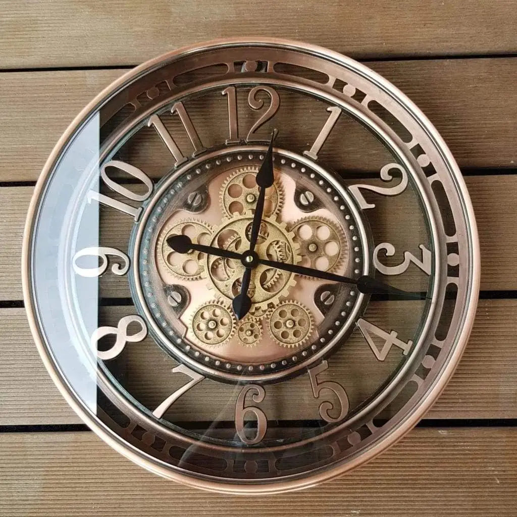 Vintage Metal Office Wall Clock - Fesara