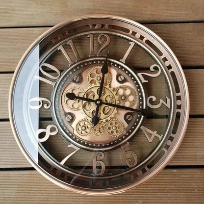 Vintage Metal Office Wall Clock - Fesara