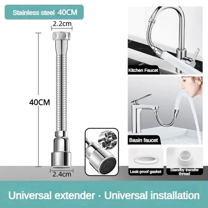 Flexible Kitchen Sink Faucet Spray Nozzle Extender