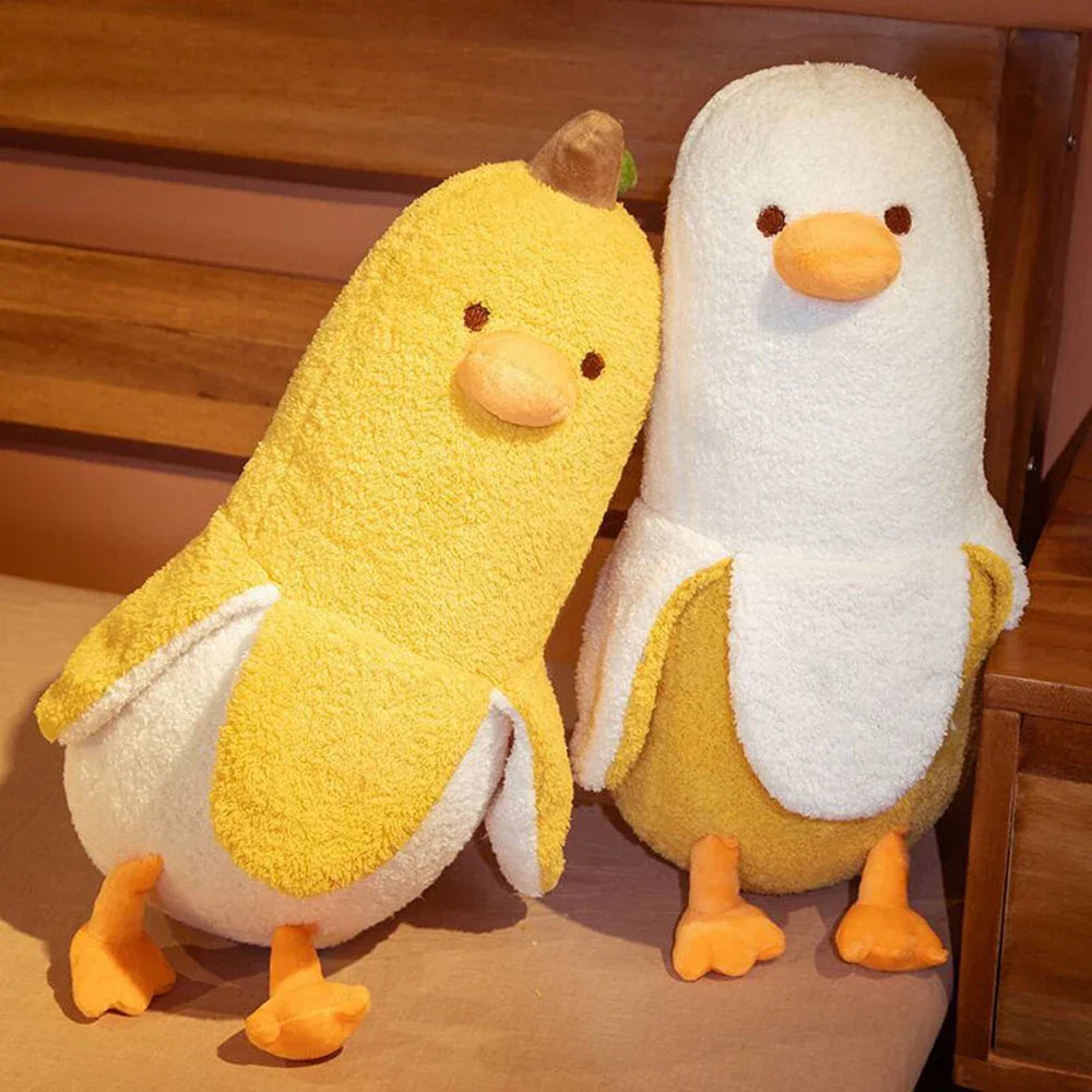 Cuddly Banana Duck Soft Plush Pillow