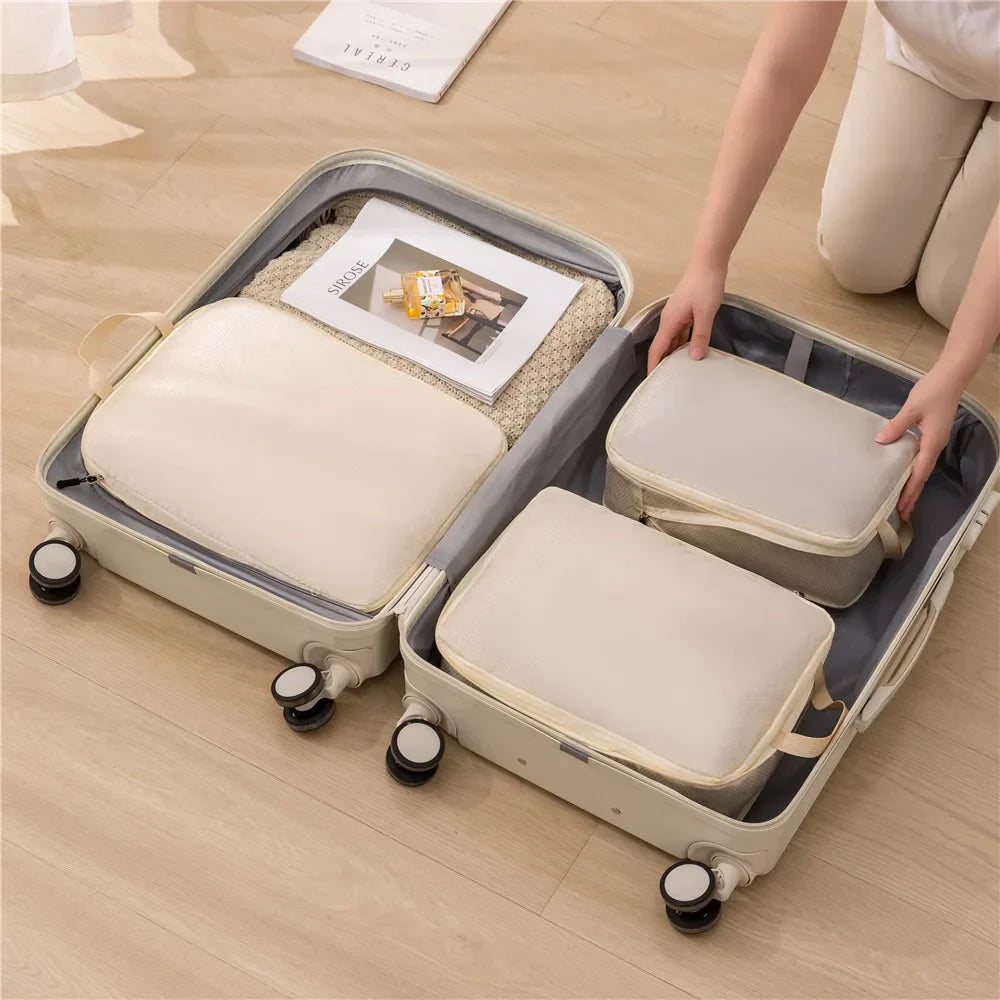 Compact Travel Bag Organizer Set 3-in-1 Waterproof Luggage Bags