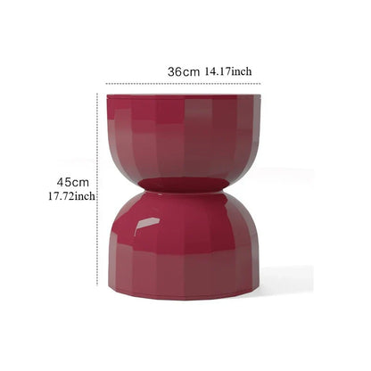 Modern Hourglass End Table with Unique Style