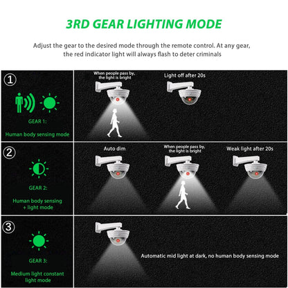 Weatherproof Solar Powered Fake Security Camera