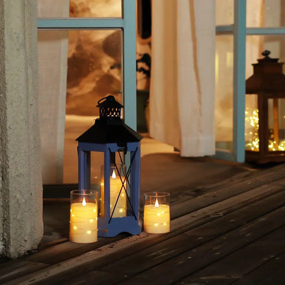 Warm Glow LED Candle with Flickering Flame Effect