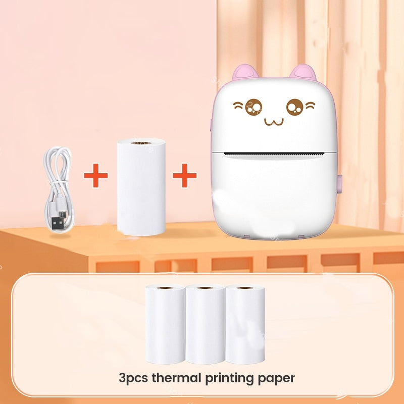 Compact Pet Thermal Bluetooth Label Printer - Fesara