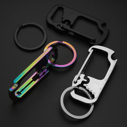 Durable Steel Pocket Multi Tool Keychain Opener