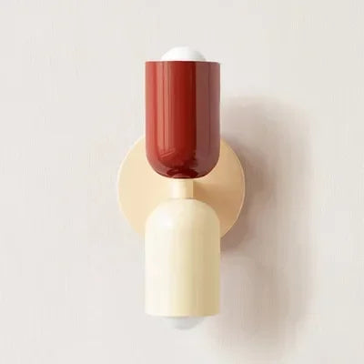 Simple Cream LED Double Wall Light For Home Decor