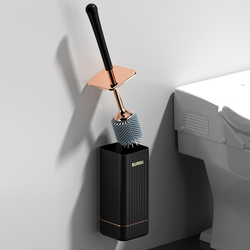 Compact Bathroom Toilet Brush with Holder - Fesara