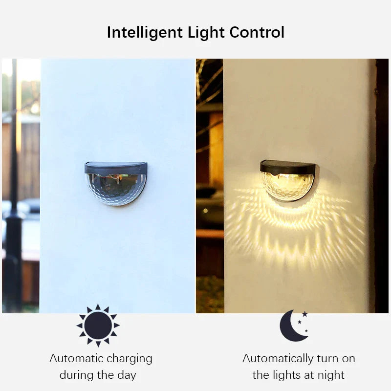 Solar Wall Lights Outdoor - Waterproof LED Garden Lights for Driveway & Patio-5