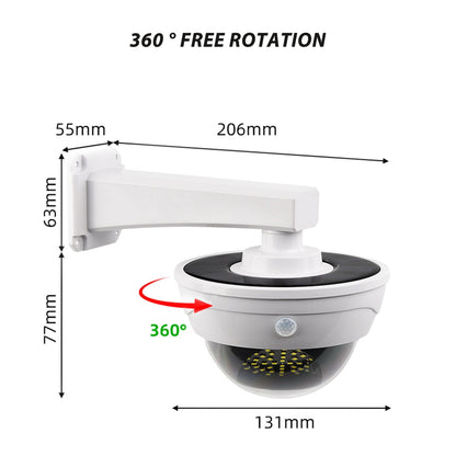 Weatherproof Solar Powered Fake Security Camera